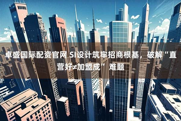 卓盛国际配资官网 SI设计筑牢招商根基，破解“直营好≠加盟成” 难题